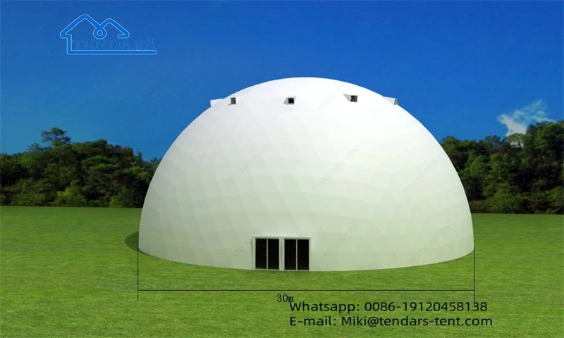 30m diameter dome tent with glass door 30m diameter dome tent with glass door