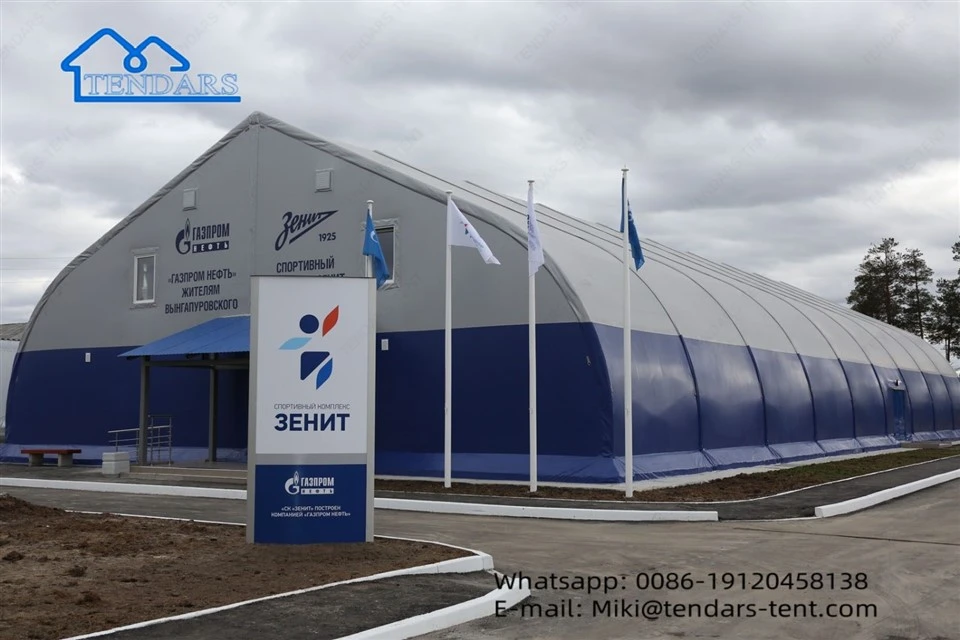 peach-shaped volleyball court tent