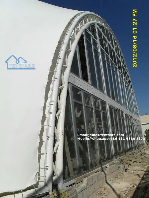 Big Durable Tensile Membrane Structure Tennis Court Tent Structure Building In Special Design